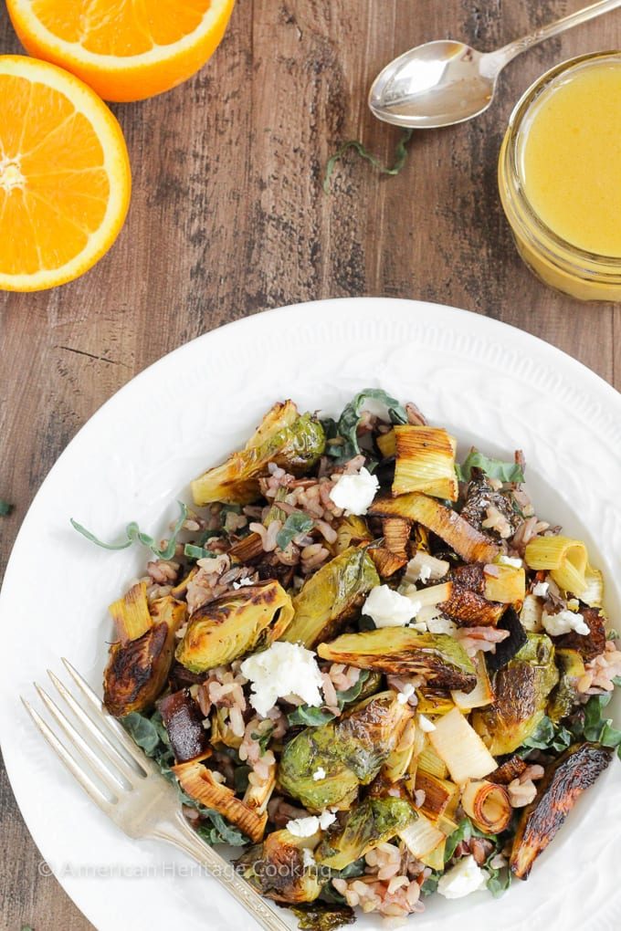 Roasted Honey Orange Brussels Sprouts Wild Rice Salad Tossed to Order