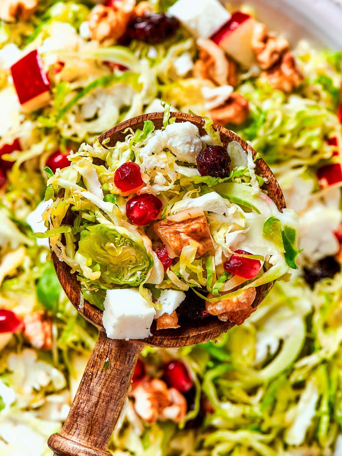 Shaved Brussel Sprout Salad for a Bright Plate