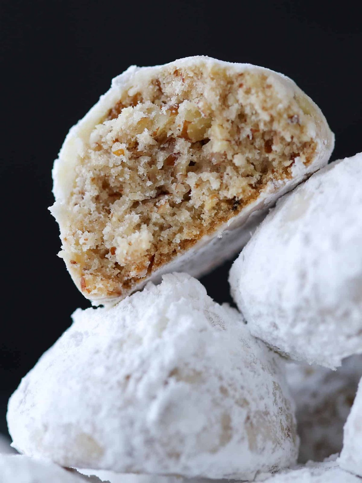 Snowball Cookies Baked Until the Edges Set