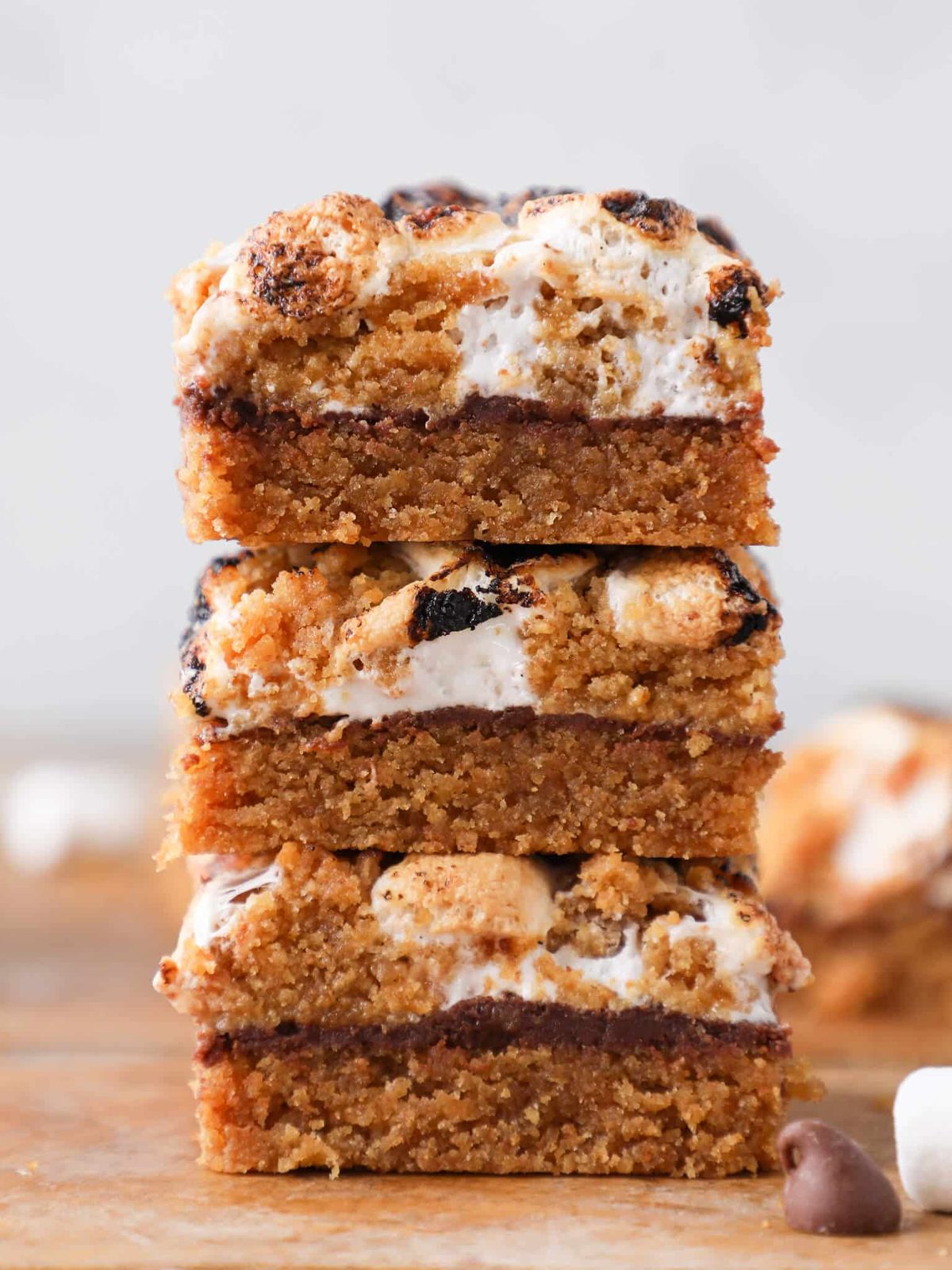 Soft Chewy Smores Crumble Bars for the Dessert Plate