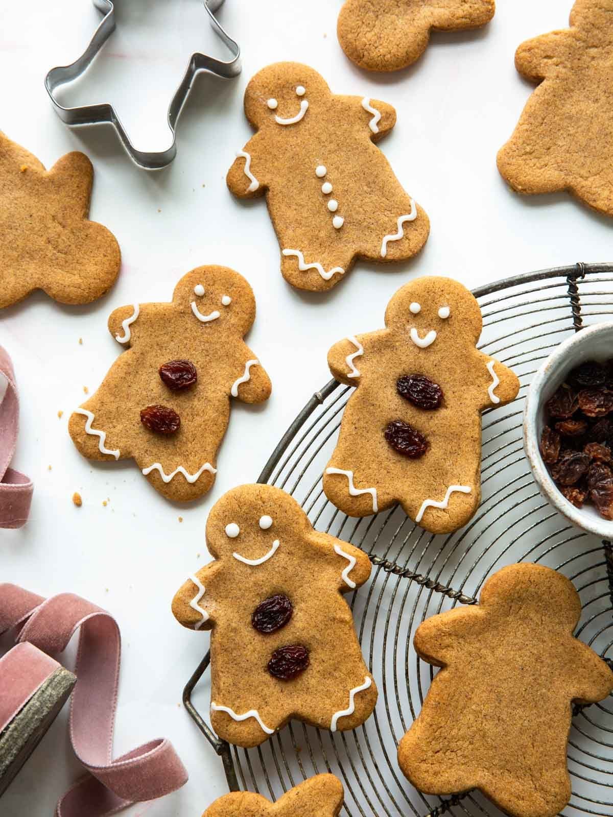 Soft Gingerbread Cookies Baked Until the Edges Set