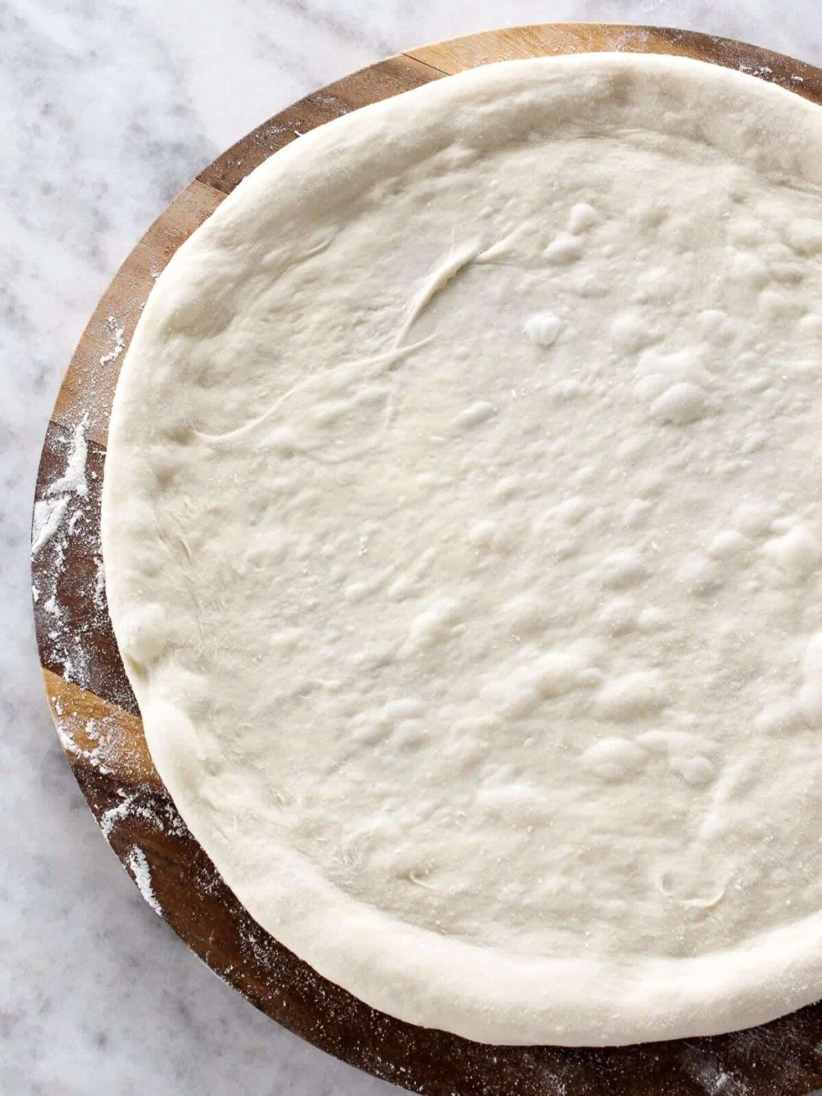 Sourdough Pizza Dough Baked with Steam