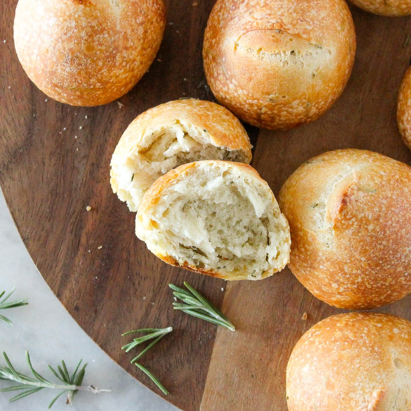 Sourdough Rolls with a Slow Rise