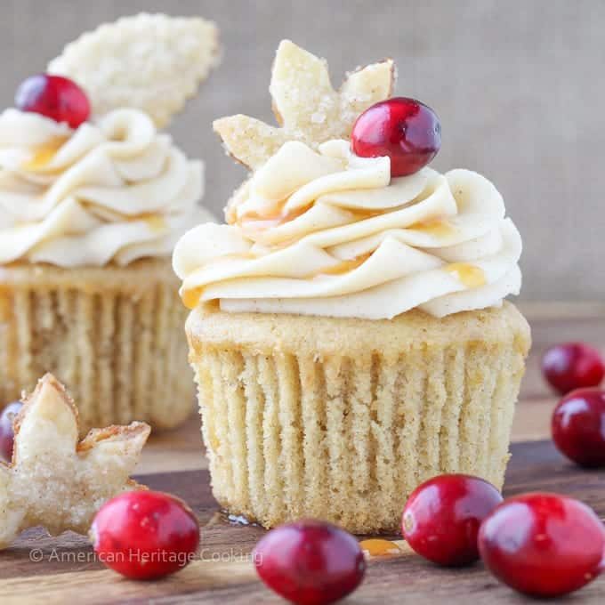 Spiced Apple Cider Cranberry Cupcakes Blended for the Pantry