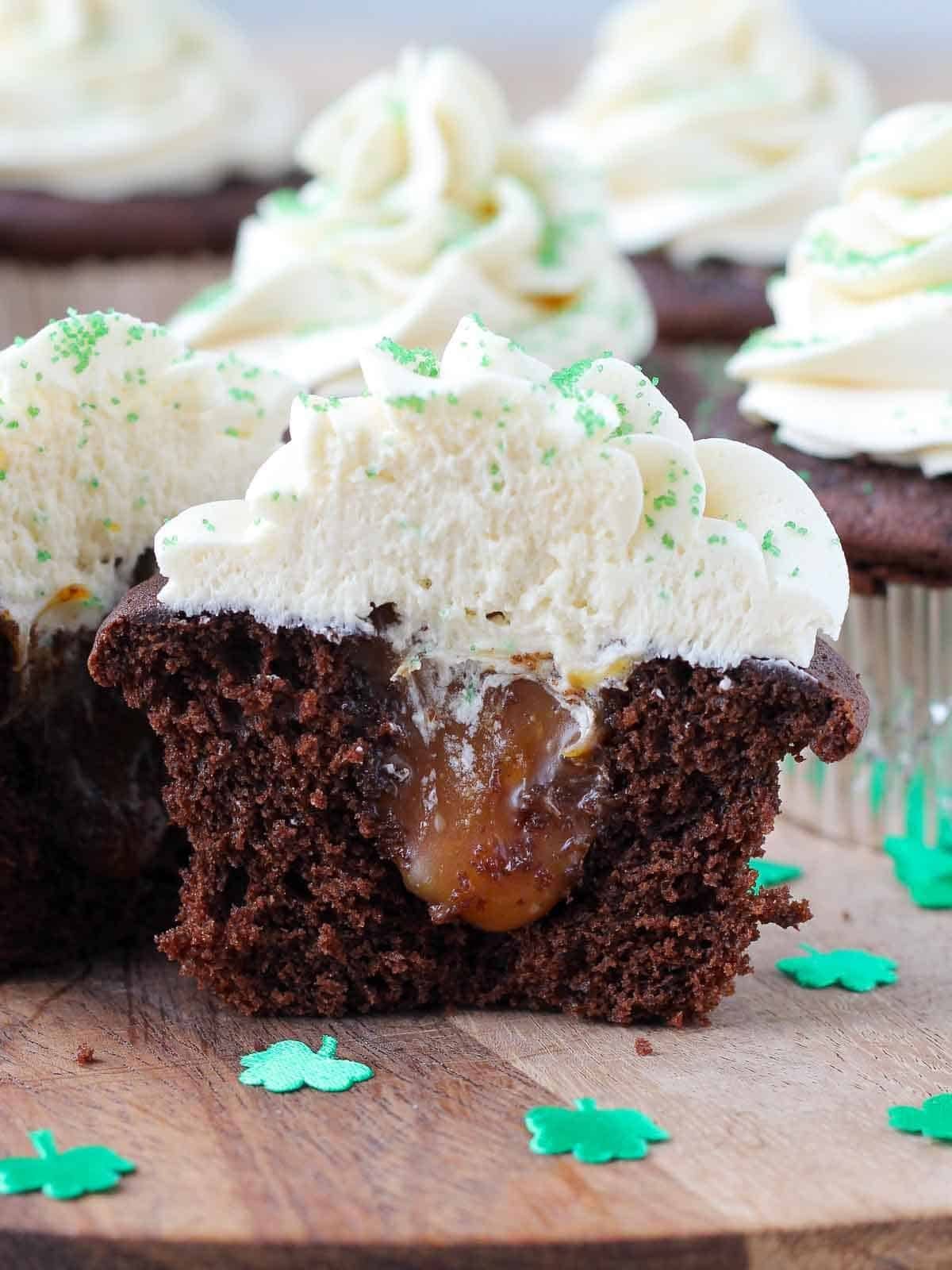 St Patrick’s Day Cupcakes with a Tall Crown