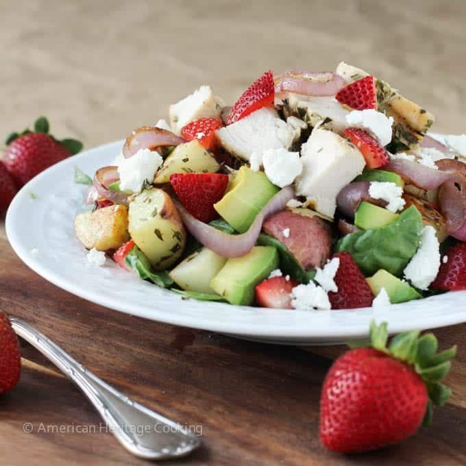 Strawberry Spinach Salad Tossed to Order