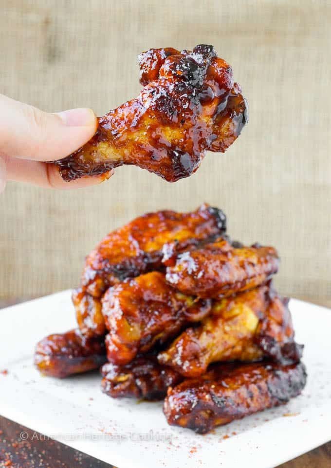 Sweet and Spicy Wings (Baked) with a Clear Method