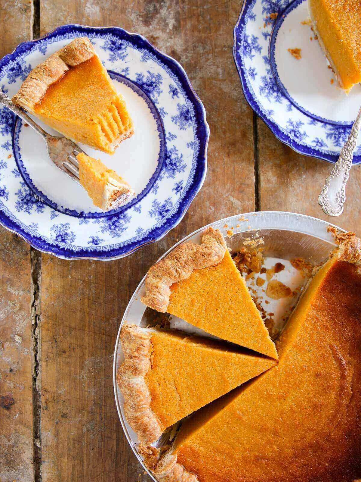 Sweet Potato Pie in a Pastry Shell