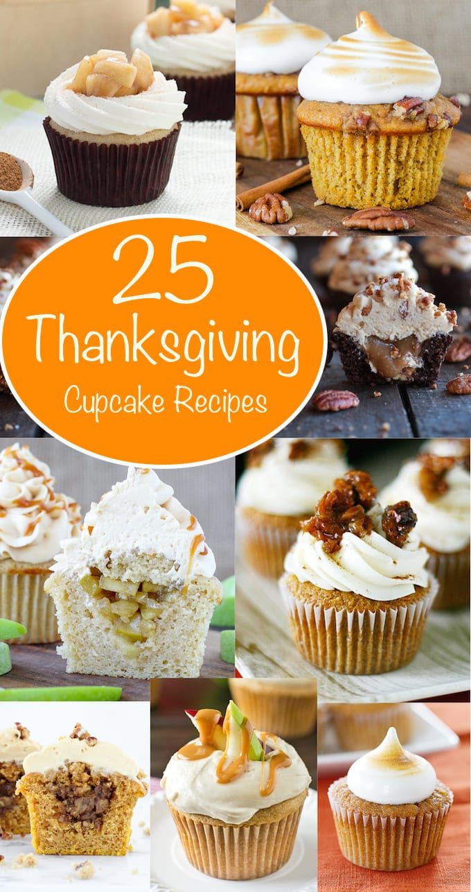 Thanksgiving Dessert Cupcake Round Up with a Tall Crown