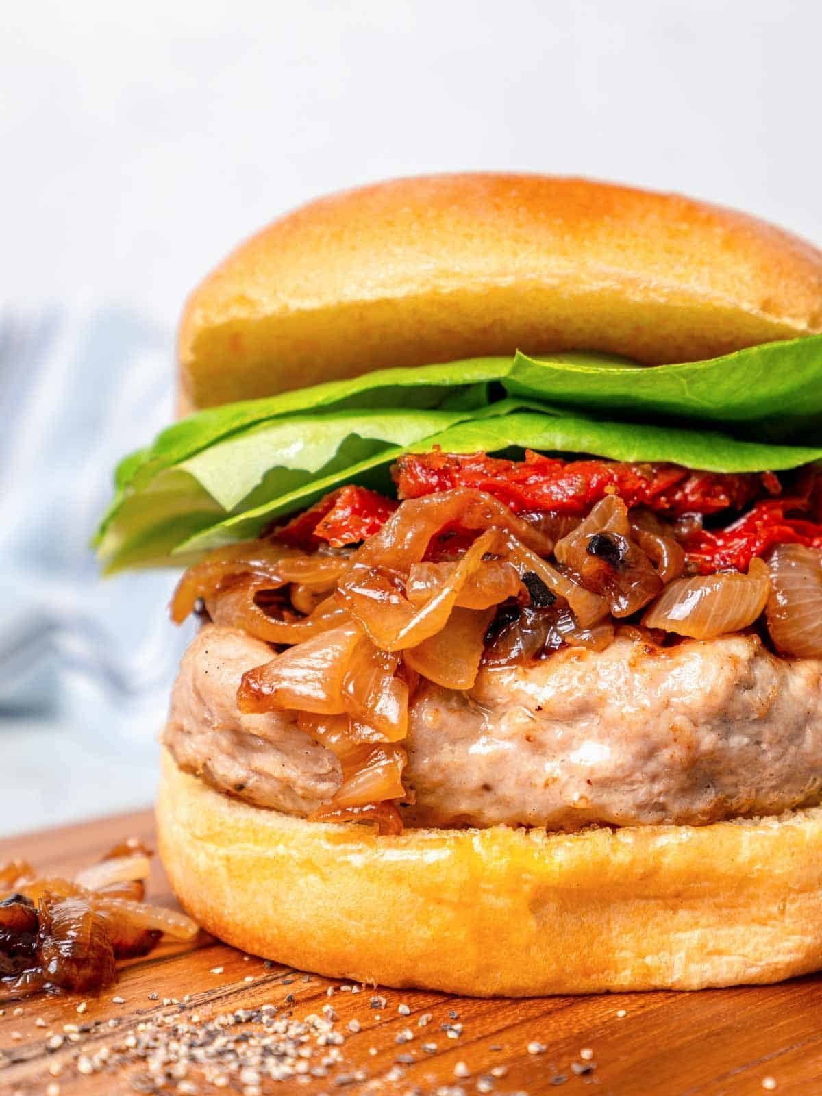 Turkey Burger for a Shared Platter