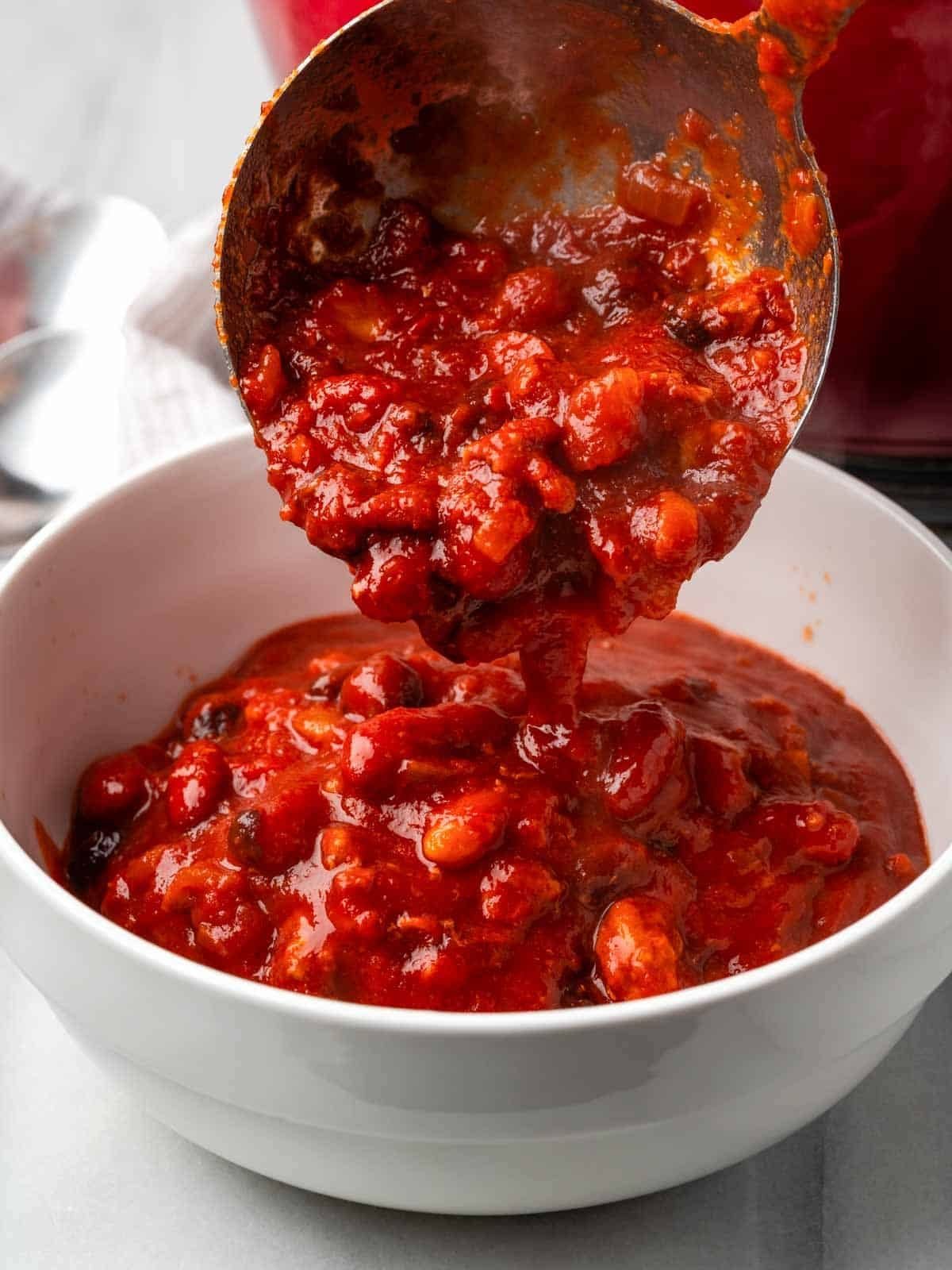 Turkey Chili for a Shared Platter