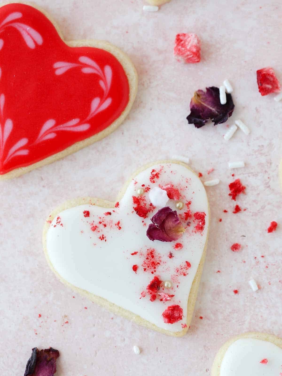 Valentine’s Day Cookies Baked Until the Edges Set