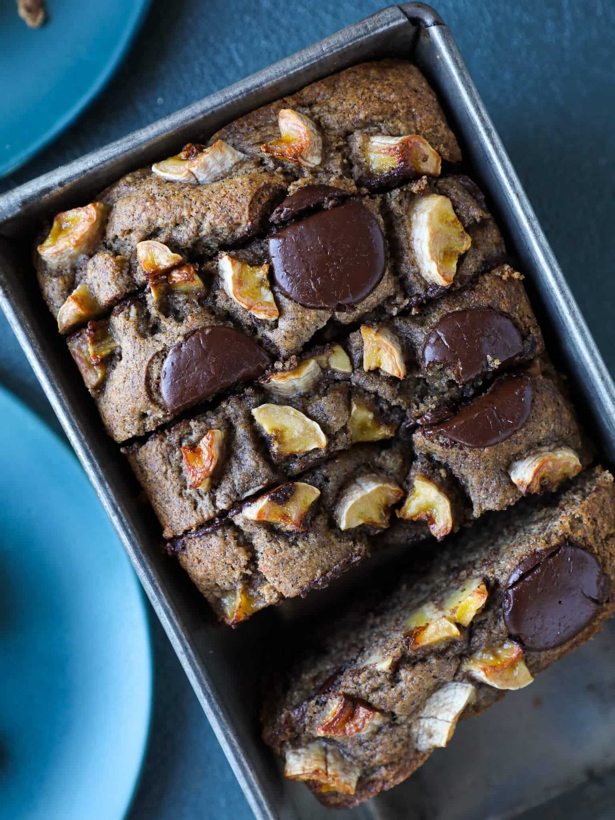 Vegan Chocolate Chip Banana Bread with a Steady Rise