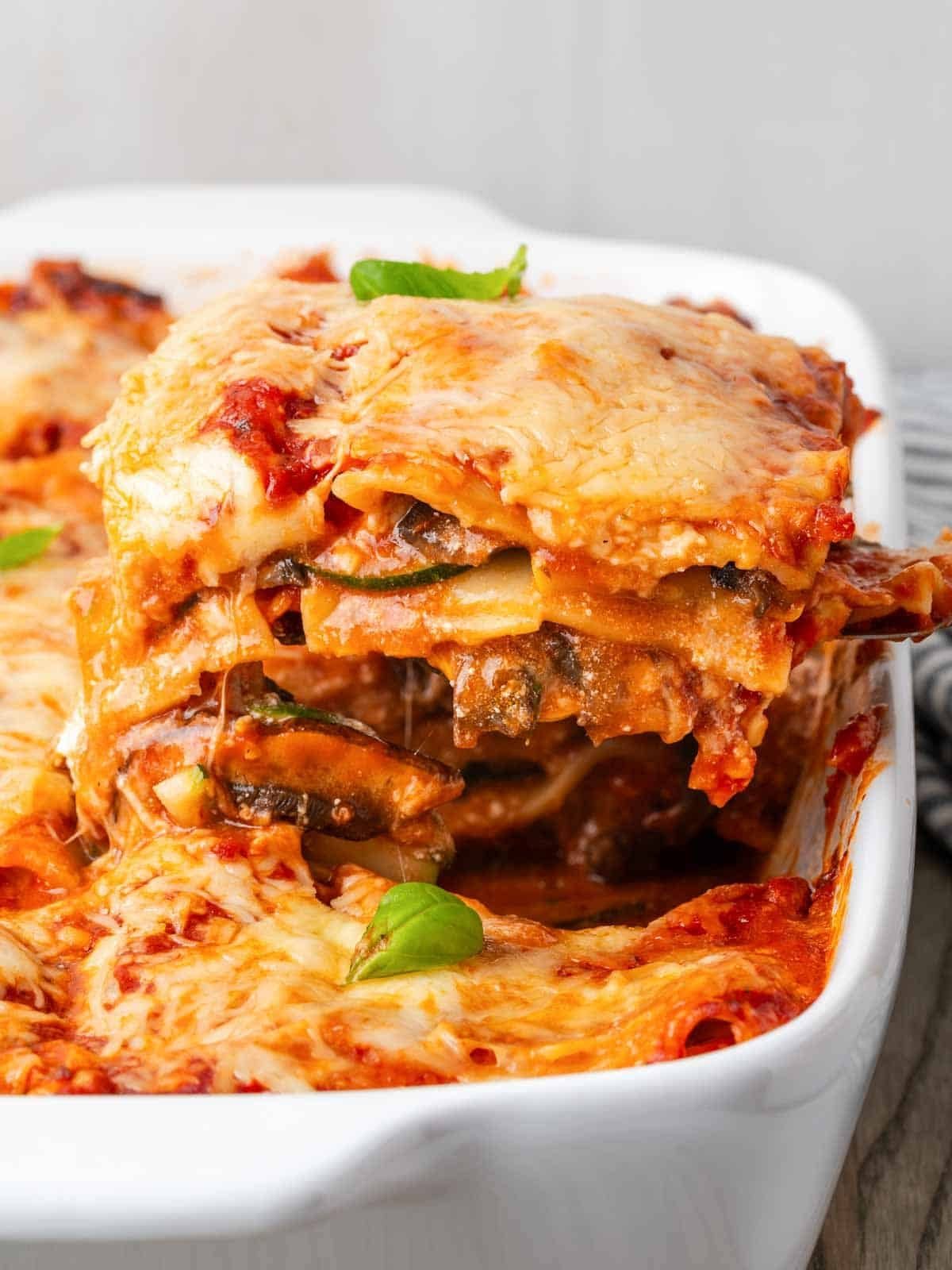 Vegetable Lasagna with a Clear Method