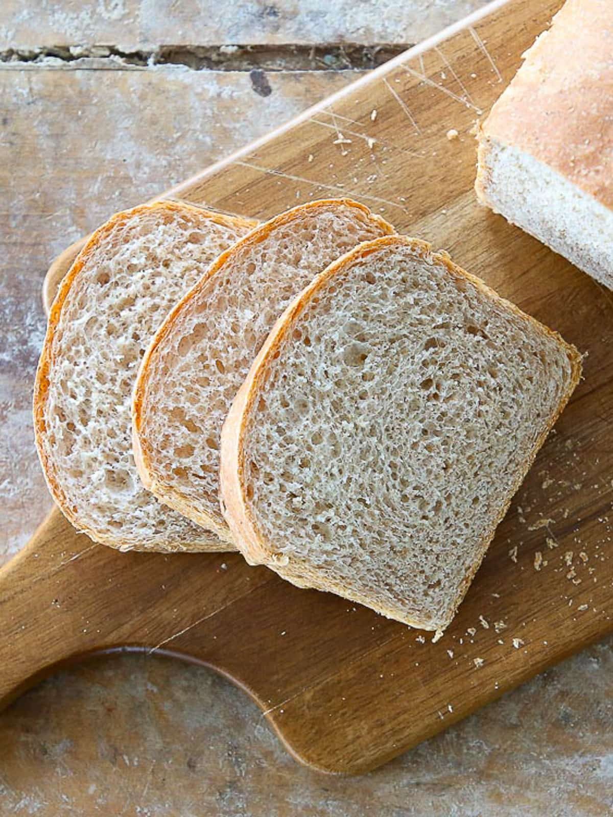 Whole Wheat Sandwich Bread with a Steady Rise