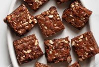 Milky Chocolate Almond Brownie Squares