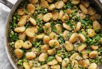 Golden Gnocchi with Bursting Spring Peas