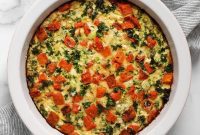 Savory Sweet Potato Cottage Cheese Egg Casserole