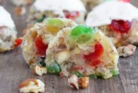 Decadent Fruitcake Cookies with Boozy Cream Cheese Frosting