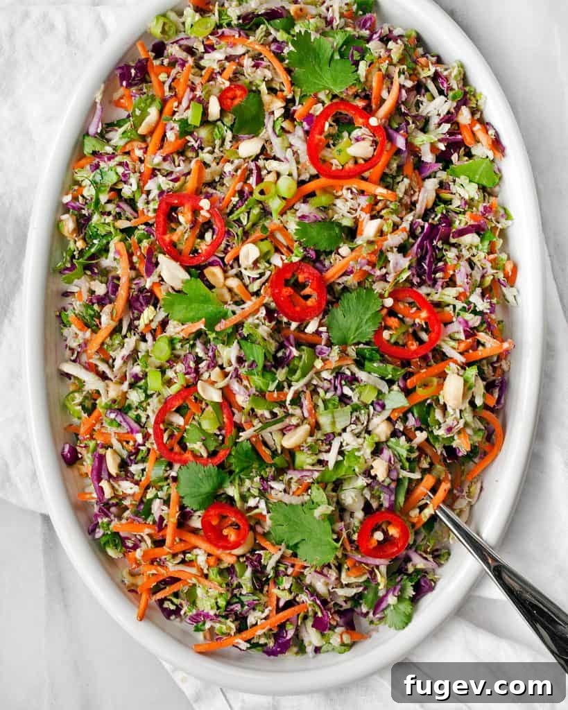 Peanut Brussels Sprout Crunch Salad 2 Crunchy Brussels Sprout Peanut Salad with Cilantro Lime Dressing