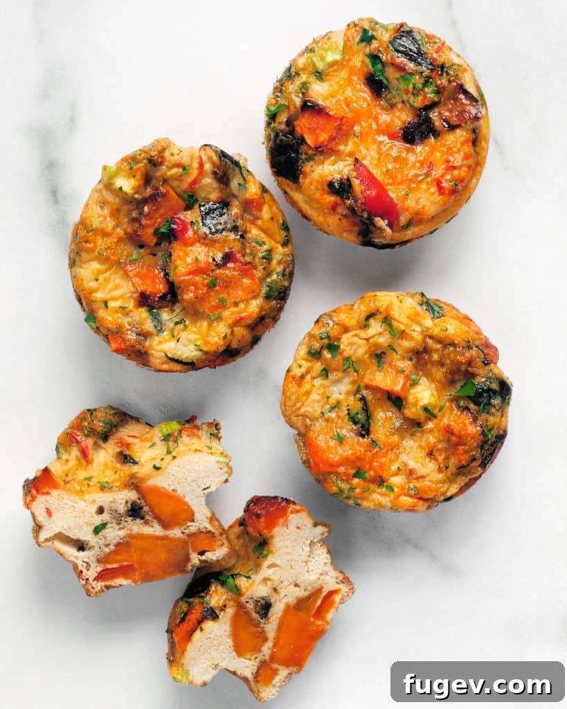 Fiery Garden Egg Bites 3 Spicy Roasted Vegetable Egg Cups