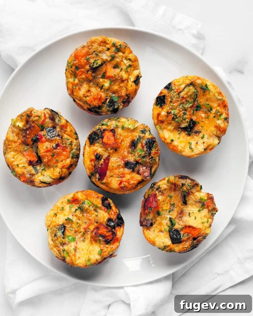 Fiery Garden Egg Bites 6 Spicy Roasted Vegetable Egg Cups