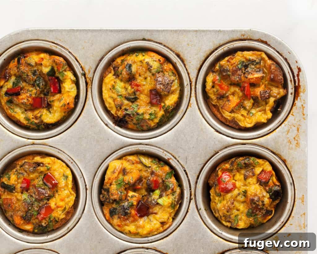 Fiery Garden Egg Bites 7 Spicy Roasted Vegetable Egg Cups