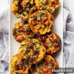 Spicy Roasted Vegetable Egg Cups