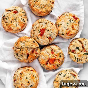 Vibrant Tomato Arugula Feta Biscuits 5 Tomato Arugula Feta Biscuits