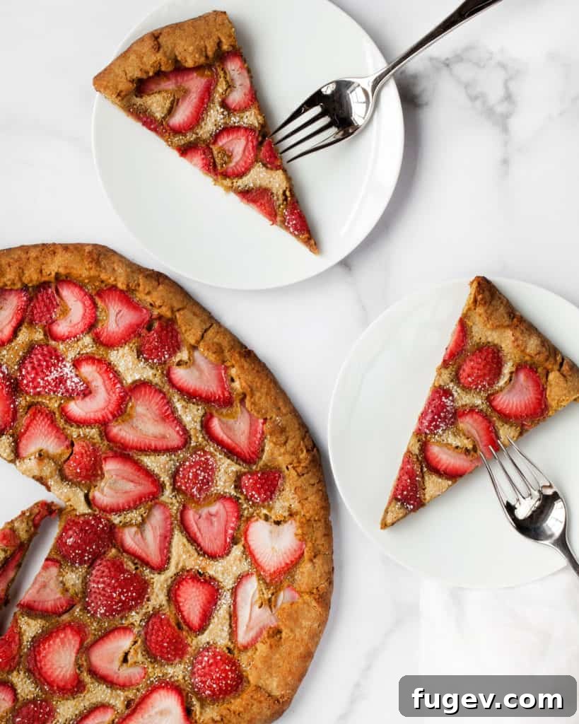 Rustic Strawberry Pistachio Galette 3 Strawberry Pistachio Galette