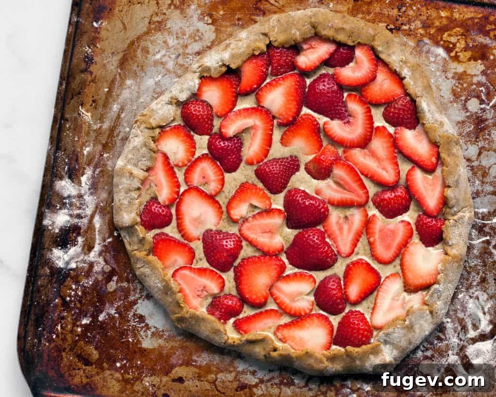 Rustic Strawberry Pistachio Galette 4 Strawberry Pistachio Galette