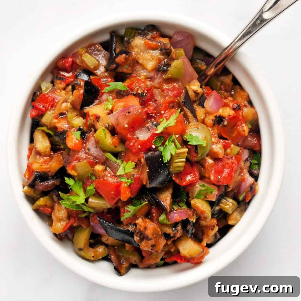 Fire-Kissed Caponata 4 Grilled Caponata