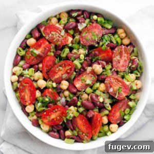 Snappy Pea and Bean Salad 5 Chickpea Kidney Bean Snap Pea Salad