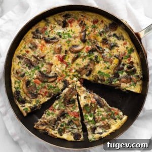 Mushroom Tomato Frittata