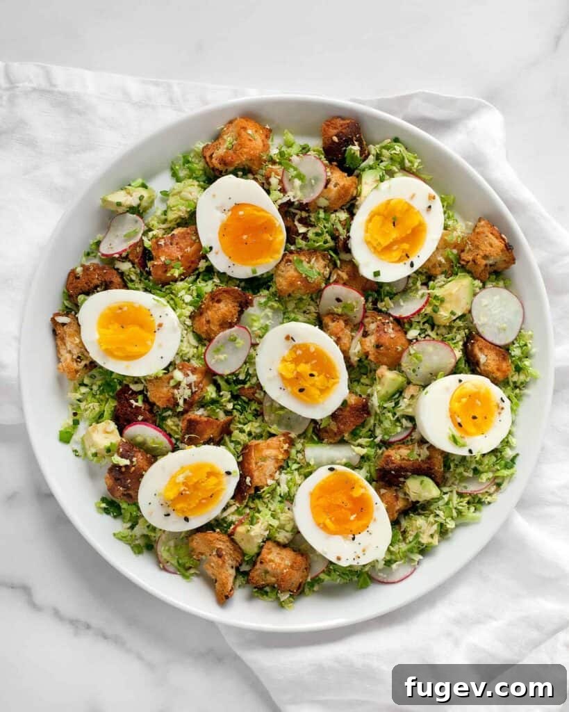 Sunrise Sprout Salad 2 Brussels Sprout Breakfast Salad: A fresh and healthy start to the day