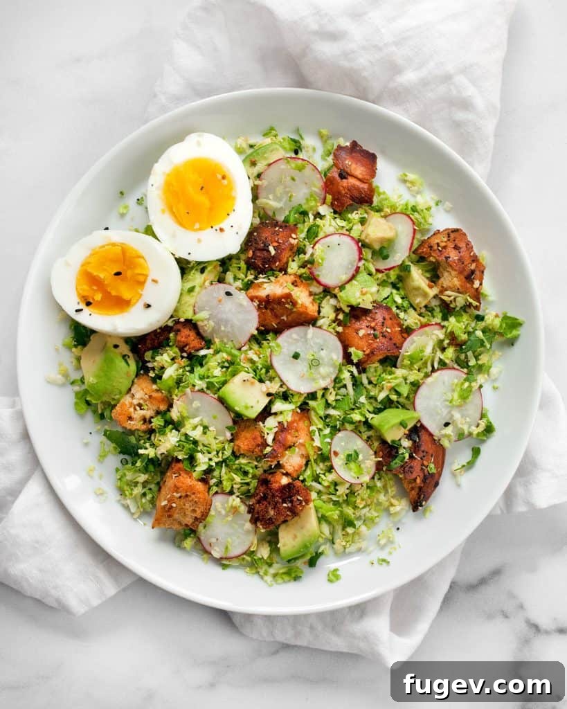 Sunrise Sprout Salad 5 Combining fresh ingredients in a bowl to create a delicious Brussels sprout salad