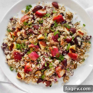 Grilled Nectarine Halloumi Couscous, recipe featured image