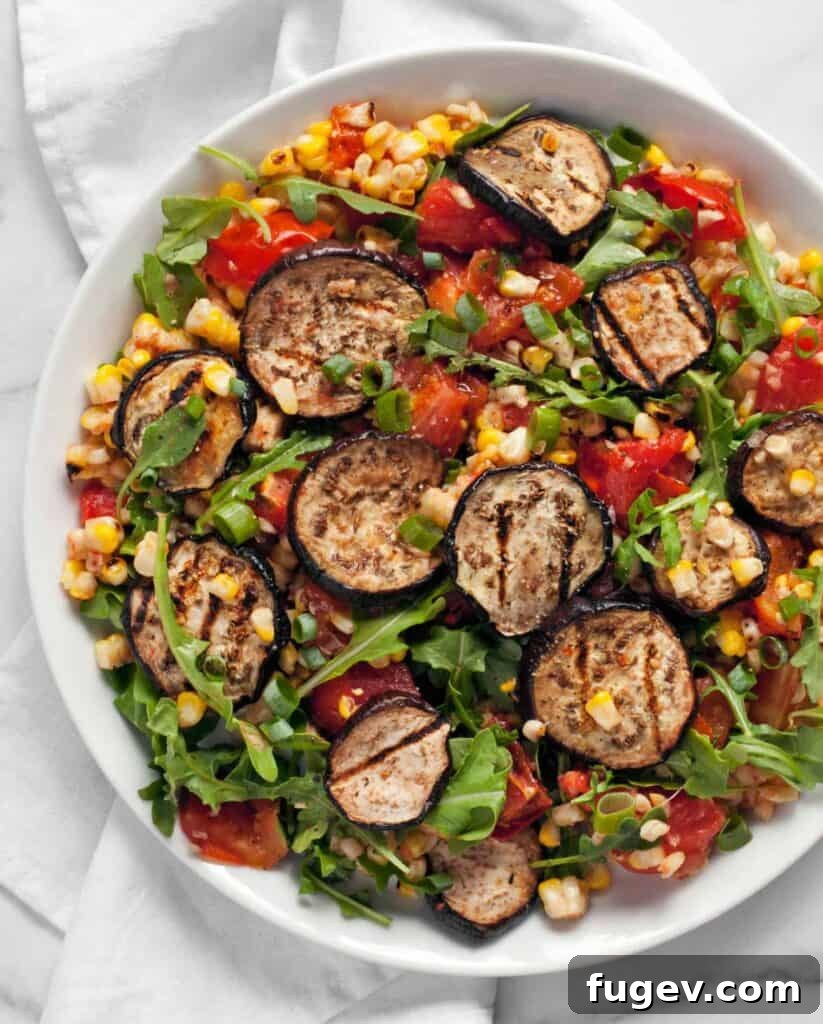 Smoky Grilled Eggplant Corn Tomato Medley 2 Grilled Eggplant Corn Tomatoes