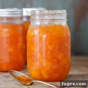 Peach Preserves in jar