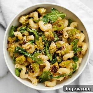 Roasted Romanesco Arugula Pasta