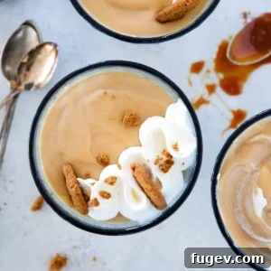 Caramel Pudding in blue glass with whipped cream