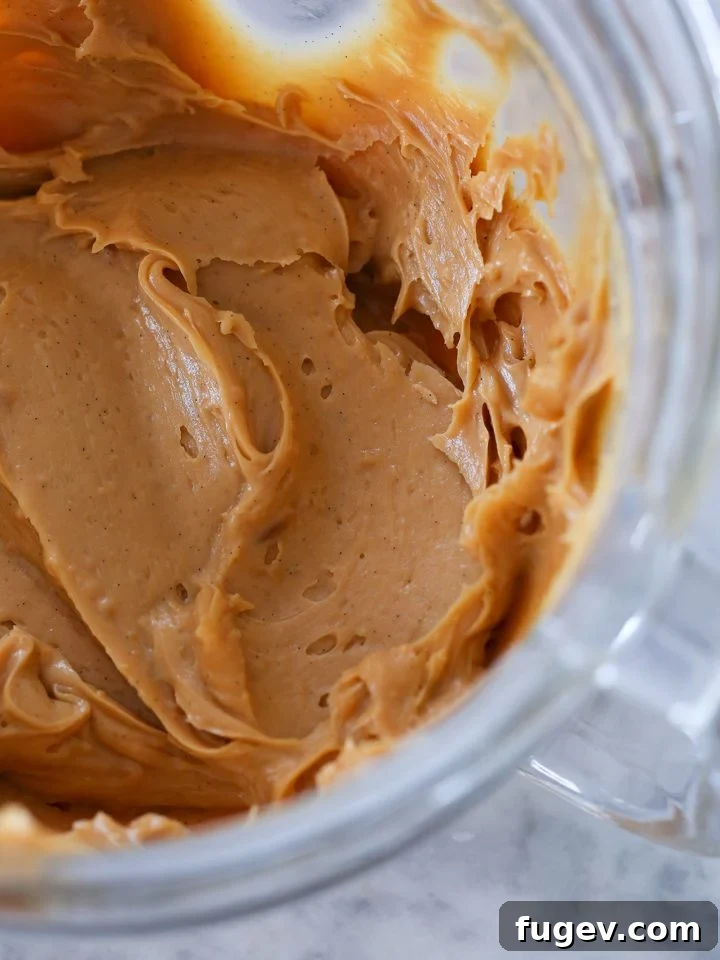 Velvet Caramel Cream 4 Caramel Pastry Cream being spread smoothly, highlighting its creamy texture