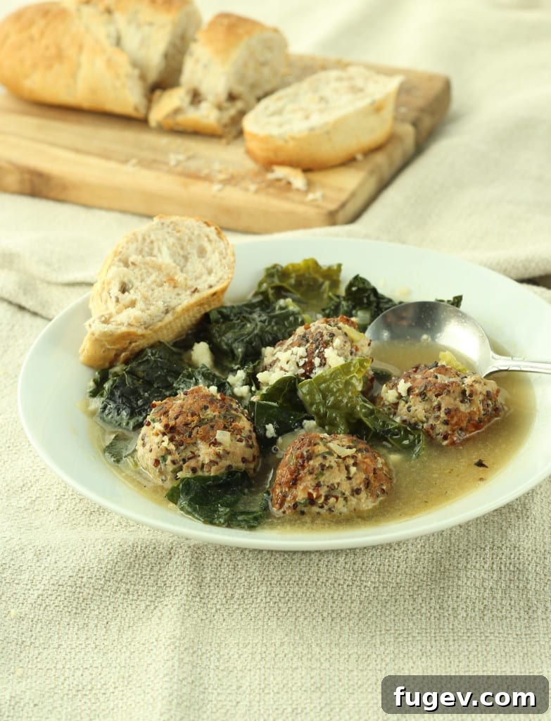 Robust Turkey Meatball and Kale Soup 2 Flavorful Turkey Meatball and Kale Soup - A Healthy Comfort Food