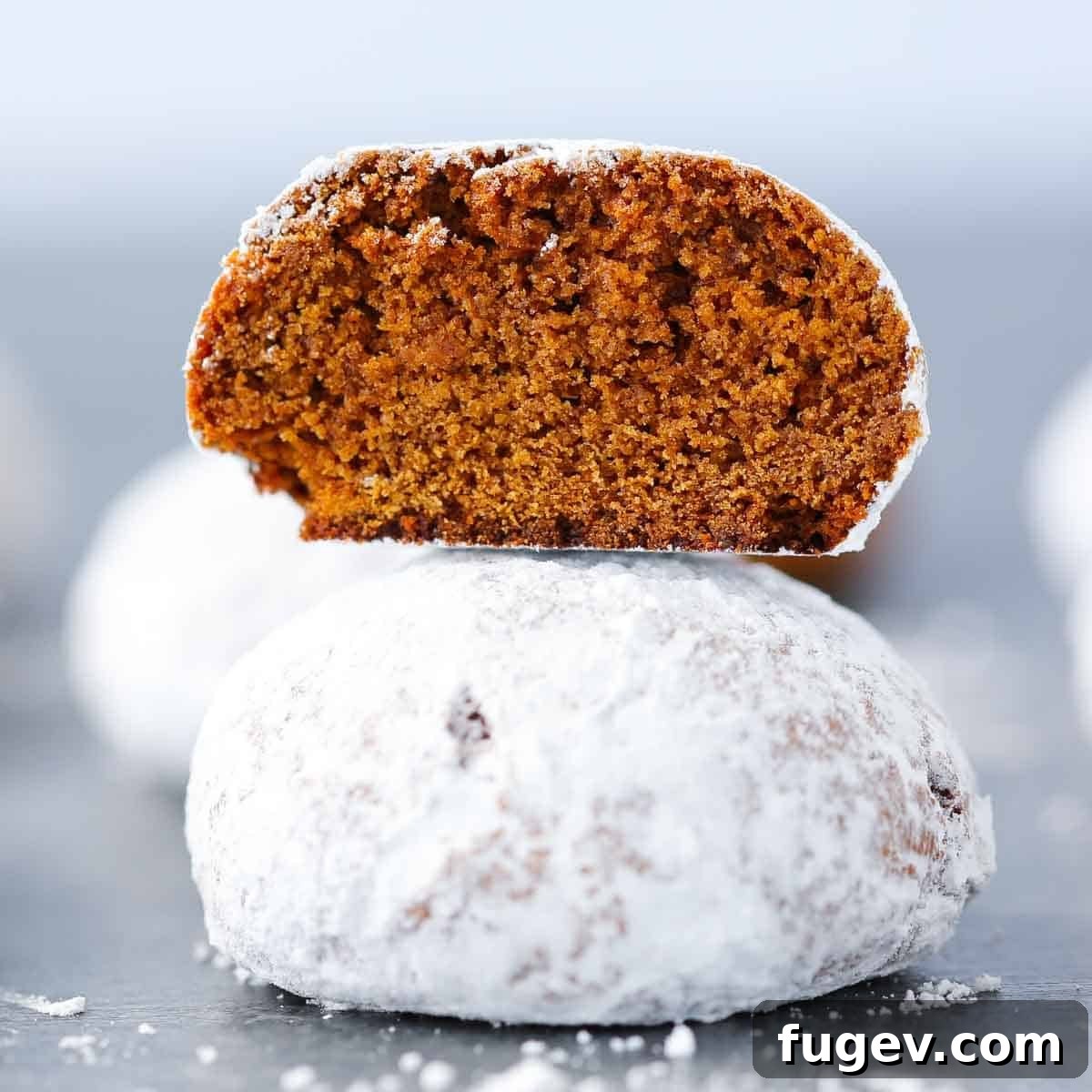Holiday Spice Drops 11 soft tender pfeffernusse cookie with visible crumb detail.