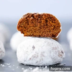Holiday Spice Drops 12 Pfeffernusse Cookies interior detail