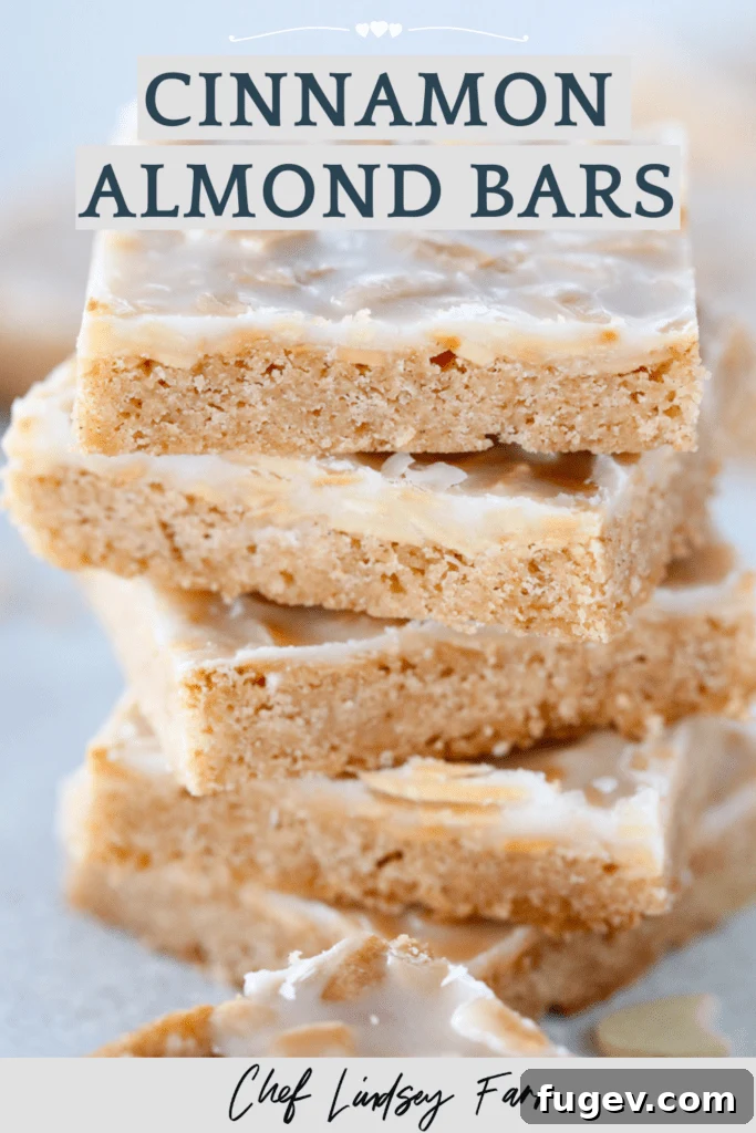 Golden Almond Squares 12 Cinnamon Almond Bars