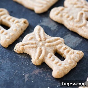 Homemade Speculoos Cookies on baking sheet