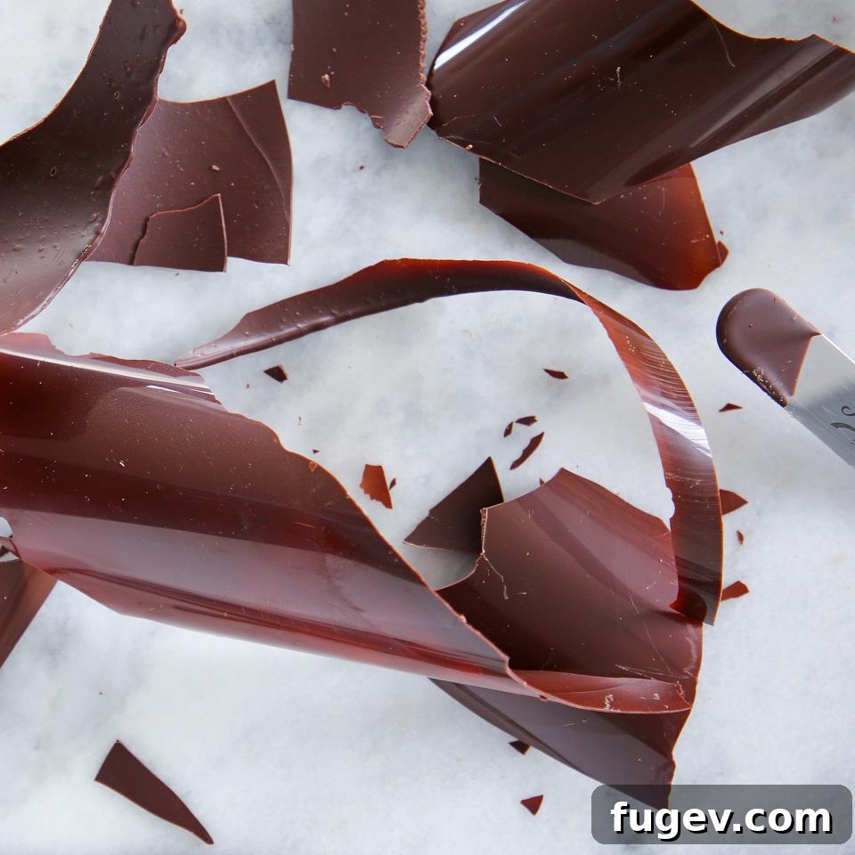 Ice Bath Tempering Your Dark Chocolate to Perfection 6 Imperfectly tempered dark chocolate showing dullness and streaks