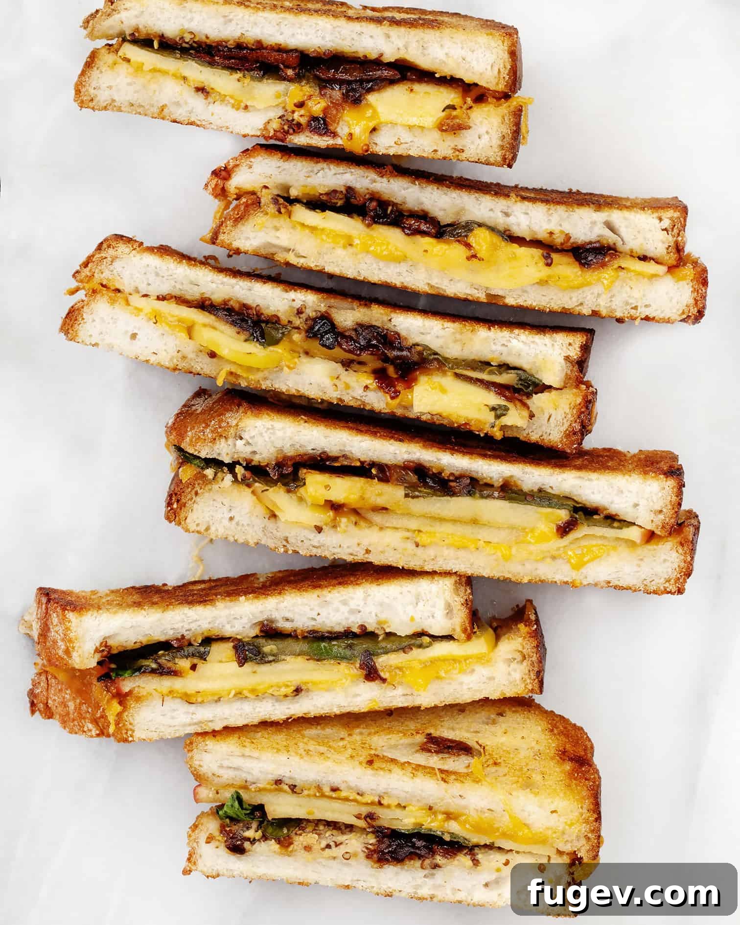 Crisp Apple Cheese Melt 2 Delicious Apple Grilled Cheese with Caramelized Shallots and Arugula