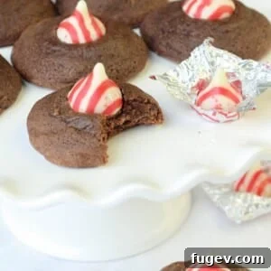 Double Chocolate Peppermint Kiss Cookies Bitten.